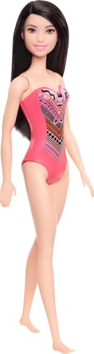 Muñeca Barbie con traje de baño color rosa para niños 3 a 7 años miniatura 1
