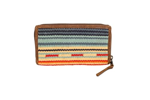 STS Ranchwear Womens Chaynee Mountain Multi-Color Leather Bifold Wallet OS2