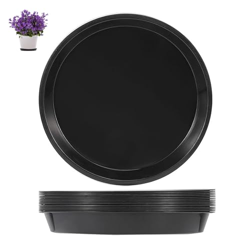 eupdd Soucoupe Pot Fleur: 16 Pièces 30 cm Coupelle Pot de Fleur, Dessous de Pot Étanche, pour Plantes d’intérieur et d’extérieur, Jardin et Balcon