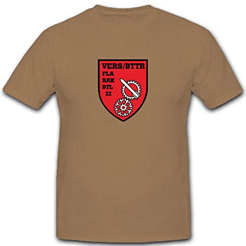 T-Shirt Militaire Flarakbtl 22 Burbach avec Insigne Armoiries de Qualité