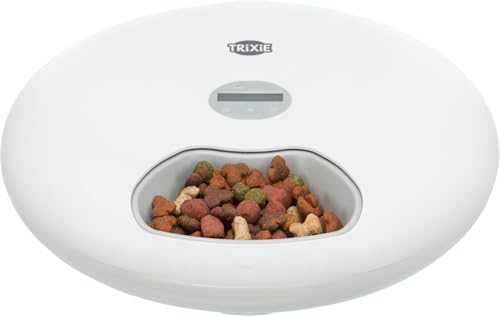 TRIXIE Futterautomat TX5+1 - weiß 6 × 0,18 l/ø 32 × 8 cm