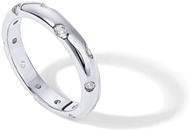 PAVOI 14K Gold Plated CZ Rings for Women | Stackable Ring Band for Women