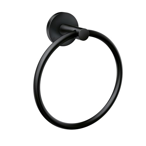 Moen Y5785BL Modern Bathroom Hand Towel Ring, Matte Black by Moen - Used condition - US$16.71