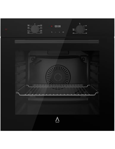 ALPHA Horno Eléctrico NEPTUNO ELITE Cristal Negro, AirFryer, 8 Funciones, Cavidad XXL. **Alta Gama**