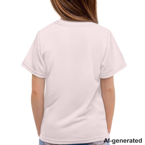 Image of Novelty 3D Graphic T Shirts for Kids Crew Neck Funny Animal Print Short Sleeve Girls Tshirts 3-16 Years