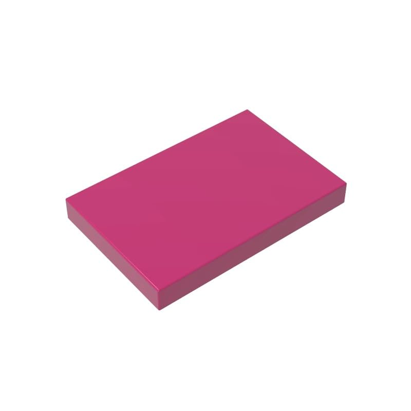 XYEIUGO GDS-1039 26603 Foundation Plate Tile 2x3, Magenta, 50 PCS