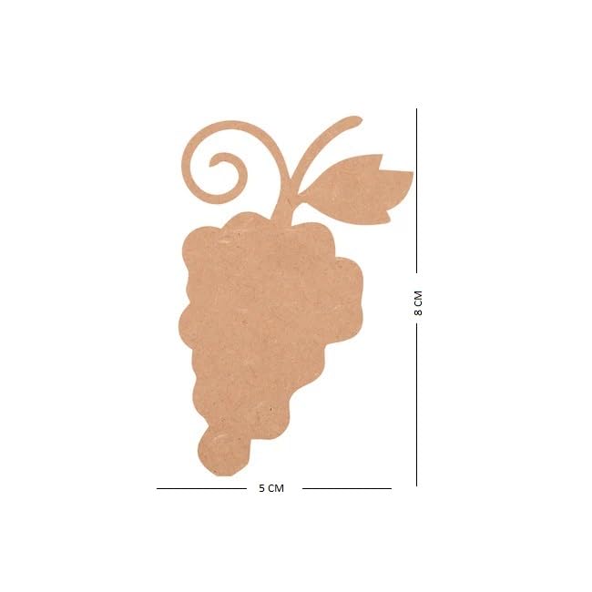 Image of HANDCRAFTLO MDF Wooden Grapes Fridge Magnet | Decorative Kitchen & Office Magnet | Strong Adhesion | Home Decor & Gift for Fridge Lovers
