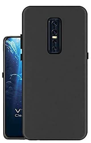 Image of Mobile Back Cover Case for Vivo V17 Pro (Silicone Case|CameraProtection|Black SC1510)