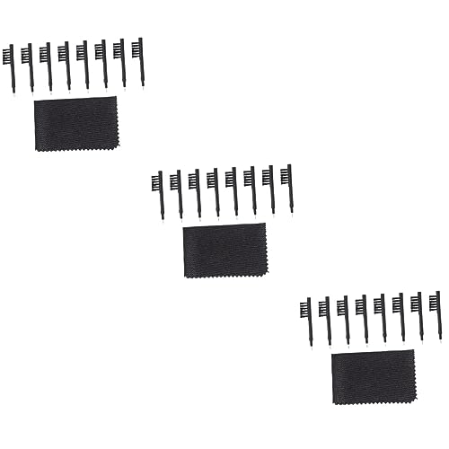 Beaupretty 3sets Hearing Amplifier Cleaning Kit Magnet Cleaning Brush and Cloths for Daily Maintenance of Hearing Devices and Accessories