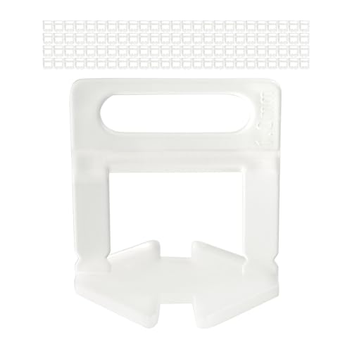 Lengüetas para Azulejos, para Juntas de 1 mm de Ancho y Baldosas de 3-15 mm de Altura, 100 Piezas, Sistema de Nivelación, Facilita la Colocación, Herramientas de Alicatado, Productos para nivelar