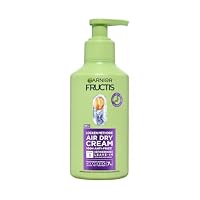 Garnier Fructis Locken Methode Air Dry Cream, definierendes Leave-In, für alle Lockentypen, mit Hyaluron und Shea-Fettsäuren, bändigt Frizz bis zu 100H, 1x260ml