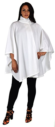 Dare2BStylish Women Poncho Style Fleece Cover Up with Muffler2