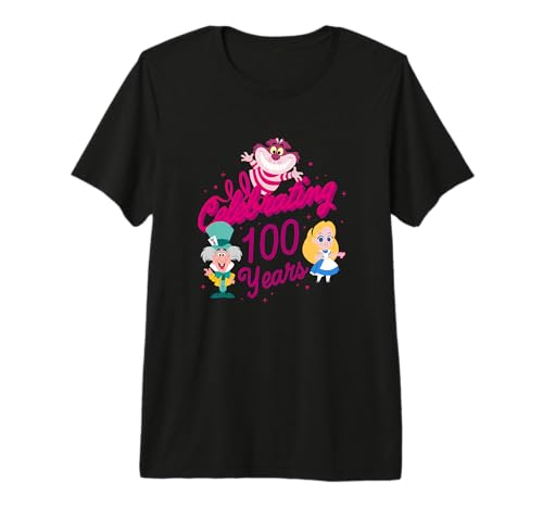 T-shirt Disney 100 Alice cadeau idéal pour les fans de l'univers fantastique