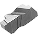 Kyocera KCGP 3122R TC40 Grade Uncoated Cermet, Indexable Grooving Insert (10 Pieces)