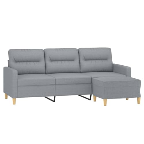 Gecheer 3-Sitzer-Sofa mit Fußhocker Sessel Gästesofa Sofa Couch 3er Sitzsofa Stoffsofa Polstersofa Wohnzimmersofa Schlafsofa Schlafcouch Sofabett Gästebett Bettcouch für Haus Wohnzimmer Schlafzimmer – Bild 5