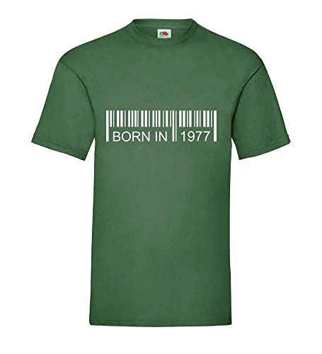 T-shirt 1977 homme vert bouteille : le confort d'un haut graphique XXXL