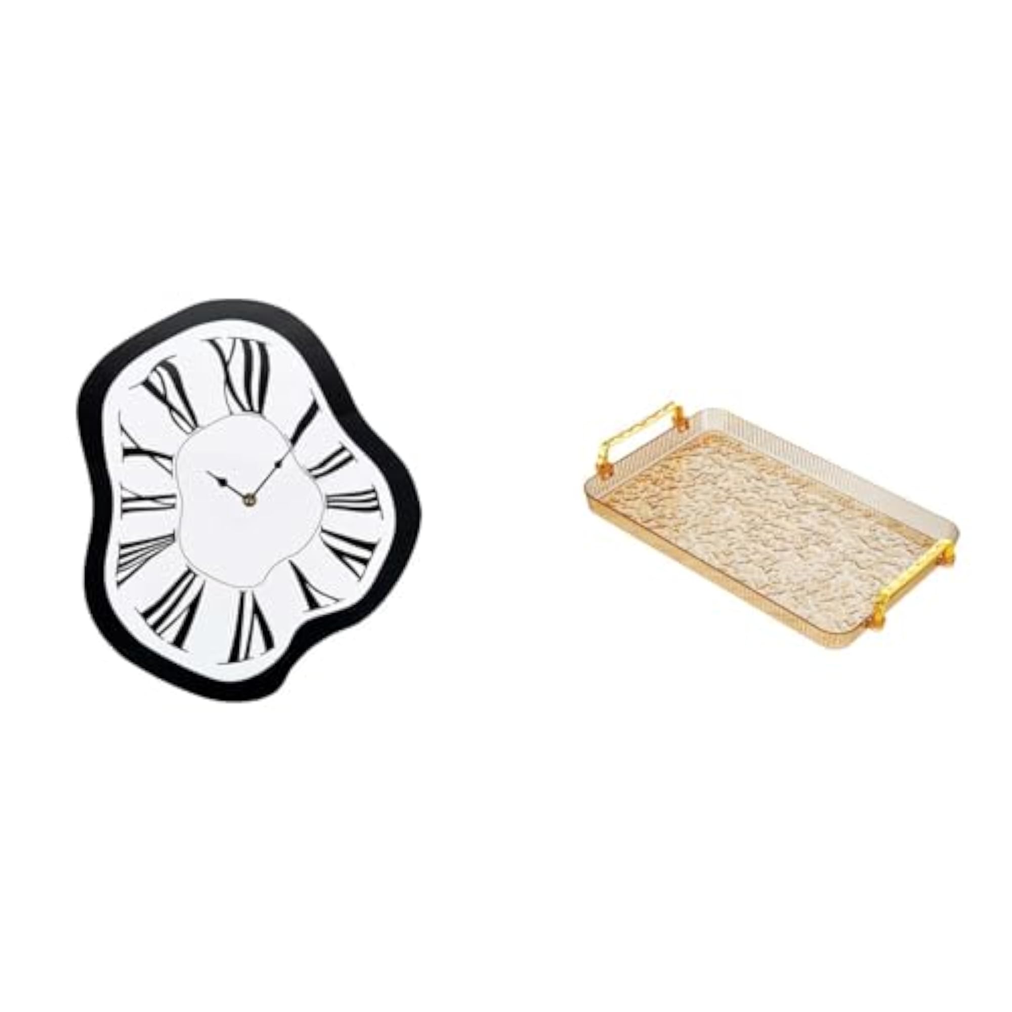 Acrylic Luxury Melting Clock Jewelry Storage Tray