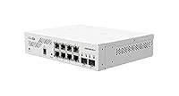 Mikrotik CSS610-8G-2S+in Gigabit Ethernet Netzwerk-Switch (10/100/1000) Ethernet-Verbindung, unterstützt Stromversorgung über diesen Port (PoE) Weiß – Ansicht 1
