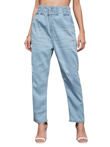 Jean mom extensible Miss Chase pour un look décontracté chic en ville