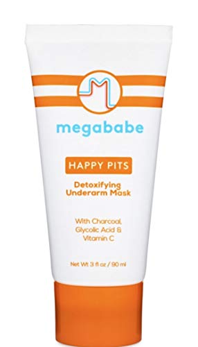 Megababe Happy Pits Detoxifying Underarm Mask with Charcoal, Glycolic Acid & Vitamin C