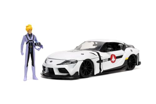 Jada Robotech 1:24 Toyota Supra Die-cast con Figura Roy Focker miniatura 3