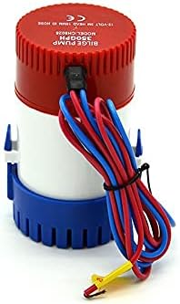Miniatura 3 de Bomba de achique 12v24, bomba de agua sumergible de 350 gph, bomba eléctrica para barcos (12V)