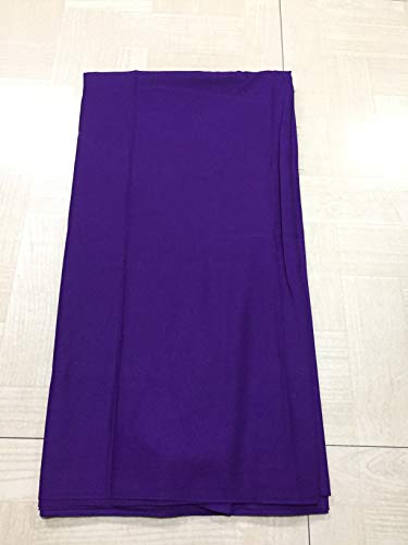 Image of BKRKJ Women's Lizibizi Cotton Unstitched Dress Material Plain Fabric by Meter for Sewing Suit,Salwar,Blouse,Shirt,Kurta,Pyjama,Pathani,Kameez,Chudidar,Patiyala (Purple,Jaamni 18, 2 Meter)