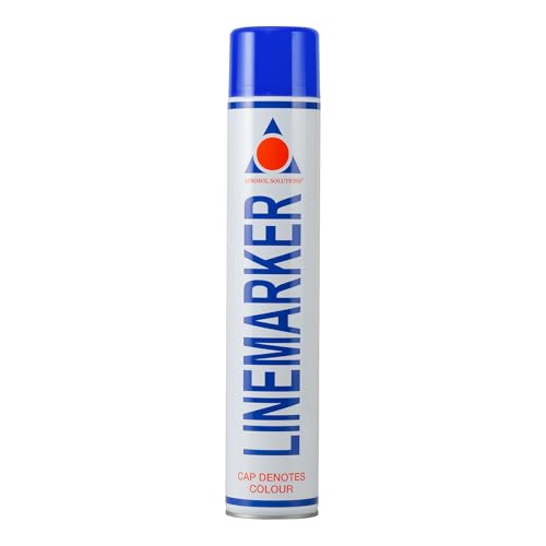 Aerosol Solutions Line Marker, Peinture en spray pour gazon et route, Bleu, 750 ml (Lot de 1)