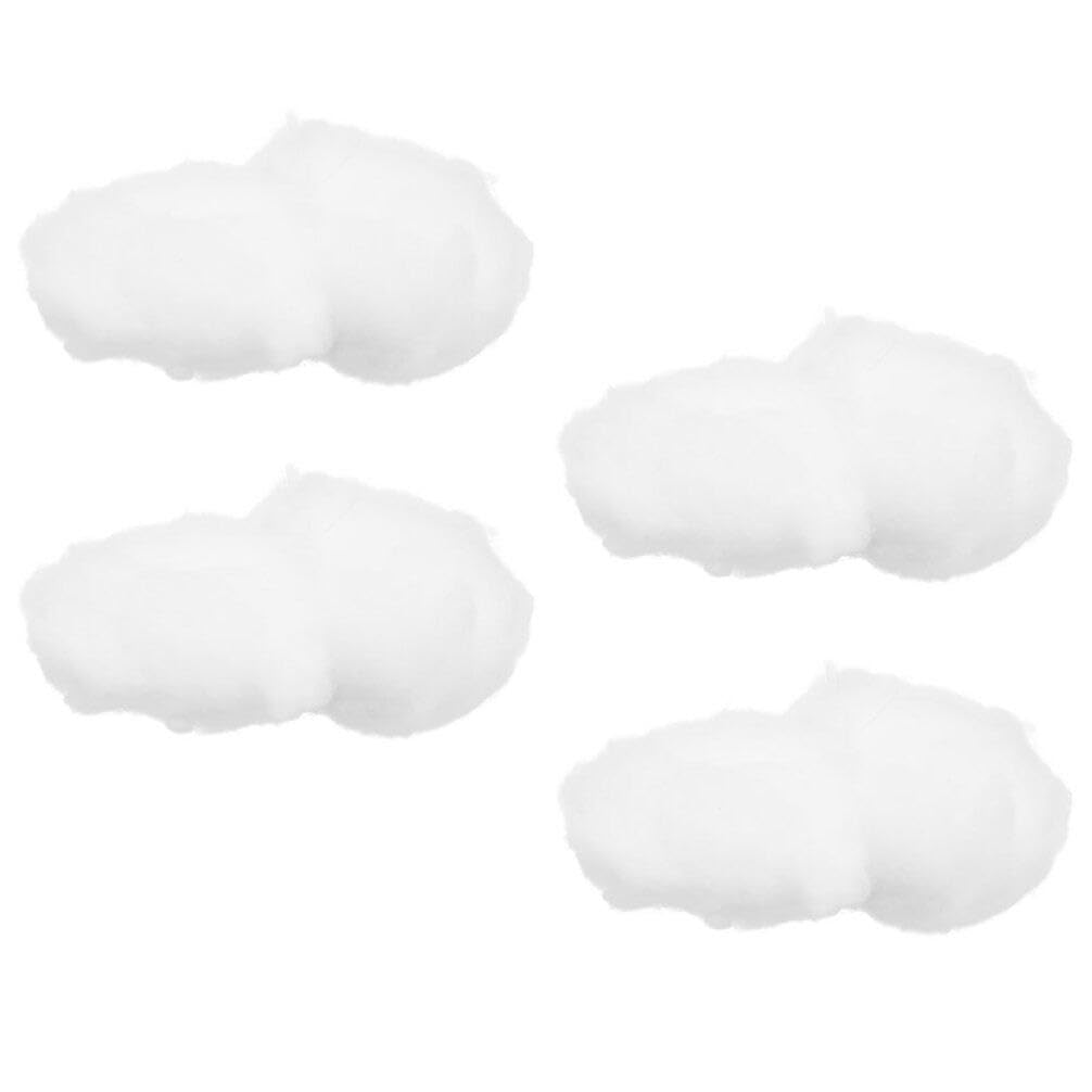 HOMSFOU 4 Piezas Nubes simuladas decoración de Techo Nube decoración Colgante en Nube Nube Brillante Flotante Colgante Colgante de Techo Nubes Blancas algodón Artificial 3D