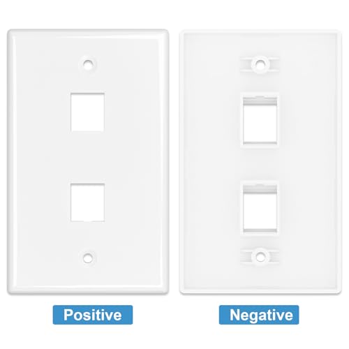 Placa de pared CAT6A blindada iwillink con toma de red antiinterferencias y coaxial 7