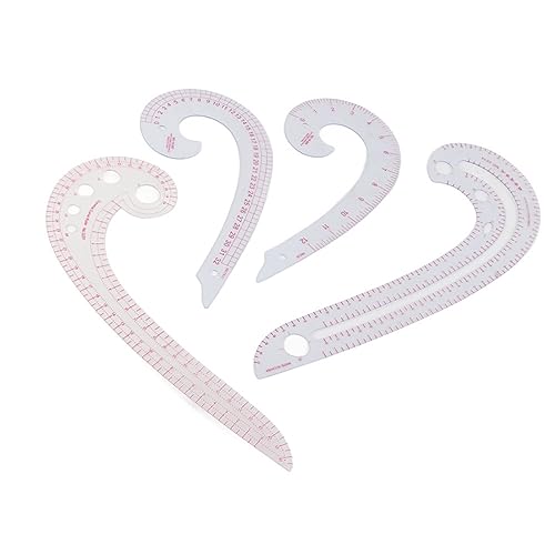 Complete Set for Immediate Use - The package includes 4 comma curve rulers ready for your workshop. There's no assembly required, so you can start your trimming, drawing, and measuring tasks right away, streamlining your sewing process from day one.