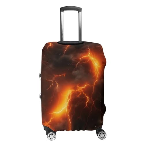 Flame Lightning Luggage Cover Travel Suitcase Cover Luggage Protector 22-24 Inch4