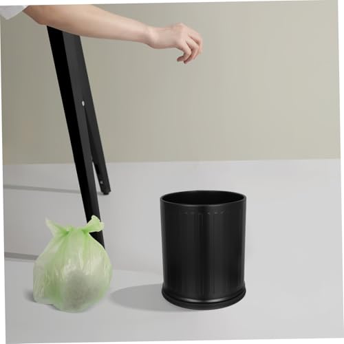 Cesto de Basura Metálico HOMSFOU 10 L Negro miniatura 6