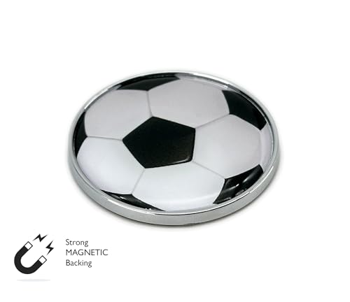 Imán decorativo deporte balón de fútbol 2 unidades miniatura 6