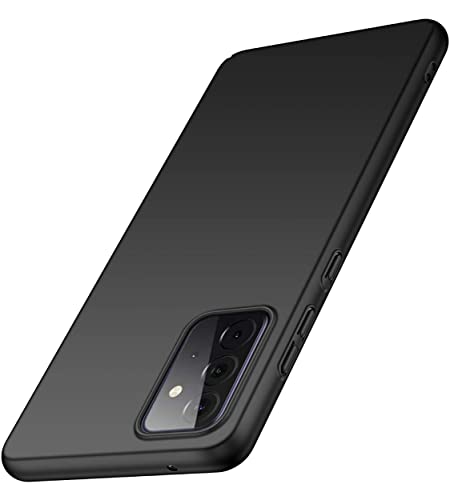 Image of Mobile Back Cover Case for Samsung Galaxy A52 (Silicone Case|CameraProtection|Black SC1510)