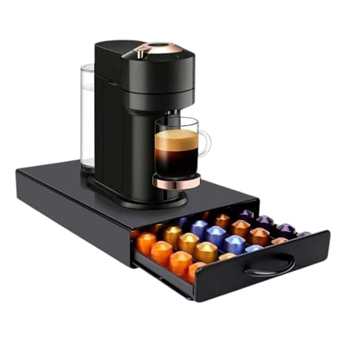 Image of THW 60pc Capsule Drawer Pod Holder Carbon Black -60Pc Capsules Holder & Machine Stand - Compatible with Pods Original Line Pods ( ONLY DRAWER )