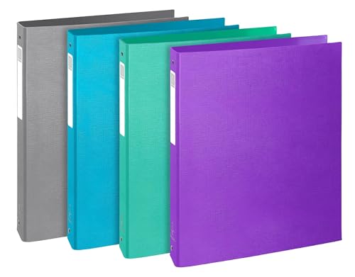 Classeurs Exacompta Teksto 4 anneaux pour rangement de documents A4