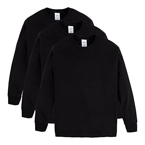 Hanes Boys' Essentials Long Sleeve T-shirt (3 pack) - image 1