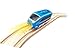 Hape Remote Control Engine Train | Kids Railway Toy, App or Button RC Vehicle with 5 Playable Sounds, Rechargeable Battery Feature, Blue