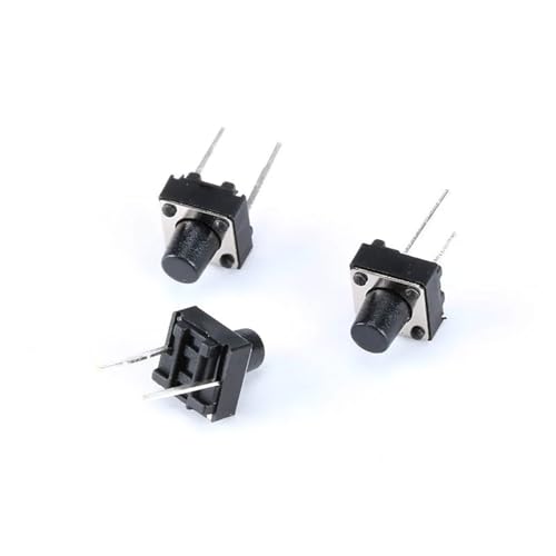 Interruptor de 2 pines micro pulsador 6x6x4.3mm para prototipos de robótica y automatización
