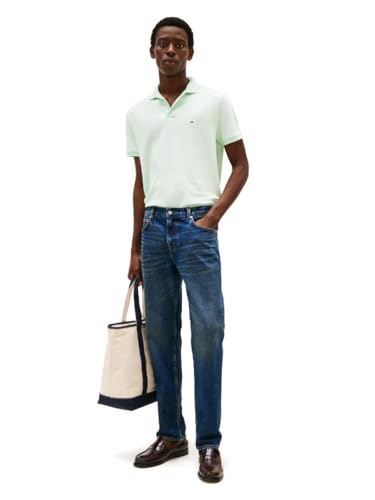 Image of Tommy Hilfiger Mens Short Sleeve Casual Polo Shirts in Regular Fit with Liquid Cotton