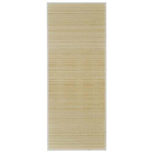 vidaXL Teppich Bambus 160x230cm Natur Bambusteppich Läufer Wohnzimmerteppich