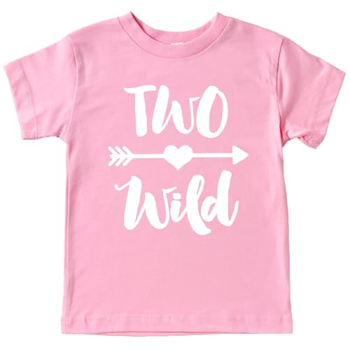 Olive Loves Two Wild 2nd Birthday Girls Shirt for Toddler Girls Second Birthday Outfit