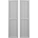 Ekena Millwork ARW101BF414X60PRH Americraft Four Exterior Real Wood Two Equal Panel Framed Board-n-Batten Shutters (Per Pair), 14"W x 60"H, Primed