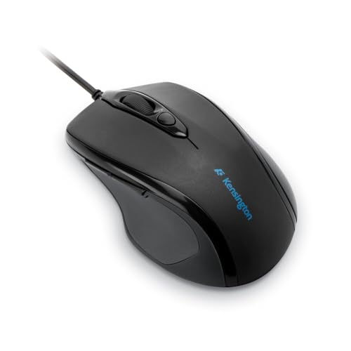 Kensington Mouse USB tamanho completo Pro Fit (K72369US), preto