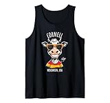 Cornell WI USA Motif vache humoristique Débardeur