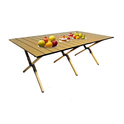 Evolve Heritage Collection Portable Low Alluminum Roll Up Travel Folding Table for Beach, Camping, & Picnic – Compact, Lightweight, Multi-Purpose for Indoor & Outdoor Use