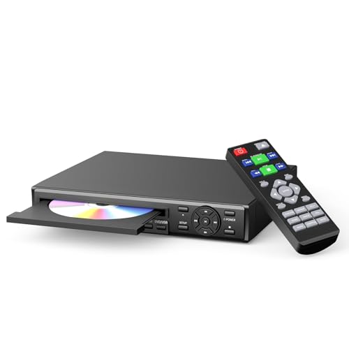 Image of Desobry DVD Player for TV, HDMI 1080P, Region Free | USB Media Playback & Multi-Format Support Insert a USB flash drive and play MP3, WAV, AVI, JPEG, MPEG