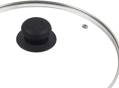 SDMAX Universal Glass Pan Lid - Versatile Frying Pan Cover, 28CM - Image 3