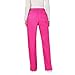 Cherokee Scrubs for Women Mid Rise Moderate Flare Drawstring Pant with 5 Pockets, Ultra Soft & Breathable Fabric - WW120, L, Electric Pink